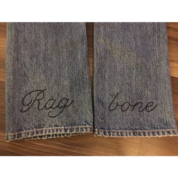 Rag & Bone X Boyfriend Crop Jean Embroidered - Picture 4 of 6